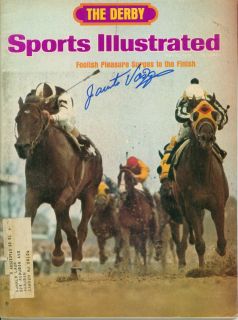 1975 Jacinto Vasquez Signed Sports Illustrated Foolish Pleasure Wins