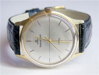 Solid 18k JAEGER LeCOULTER ASPREY Winding Watch 1960s Cal.K800* EXLNT