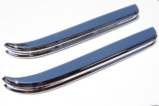 Jaguar XK120 Bumpers Two Fronts Steel Chrome Plated
