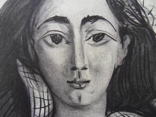 Picasso Jacqueline Signed Lithograph Mourlot 1963