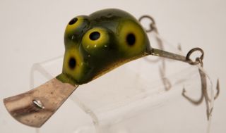 Old Weber Flip Frog Lure Vintage Jakes Spin A Lure Patented Spoon on