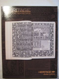 Chaucer James Joyce Ulysses RARE Books Auction Catalog