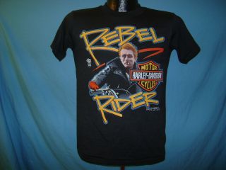 Vintage James Dean Harley Davidson Rebel T Shirt YL