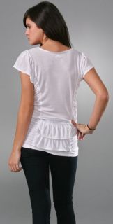 Juicy Couture Flutter Back Ruffle Tee