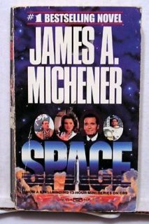 1985 Space James A Michener James Garner Movie Book