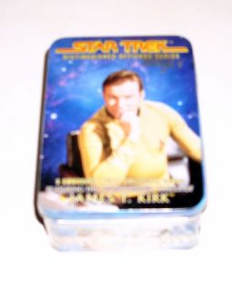  Star Trek Officers Series Metal Cards Mint in Box James T Kirk