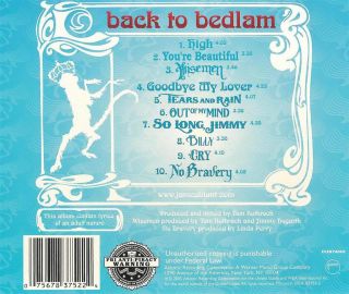 James Blunt Back to Bedlam CD 075678375224