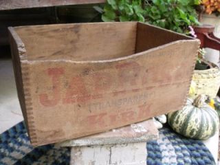 Primitive Antique Jap Rose Soap Box Crate Original Label JAS s Kirk Co
