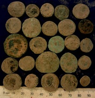 High Quality Uncleaned Roman Bronze Coins 12 27mm Greek AE2 Provincial