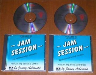 Jam Session Volume 34 by Jamey Aebersold Play A Long 2 CD Set