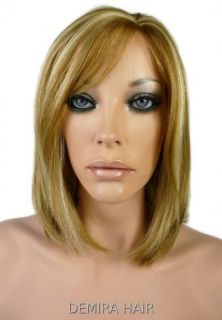 100 Remy Human Hair Mono Wig Ash Blonde DSM F18 613