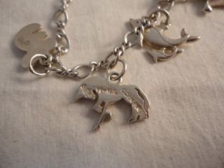 James Avery Sterling Silver Charm Bracelet Misc Wells Ja Mexico Charms