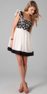 alice + olivia Swift One Shoulder Party Dress