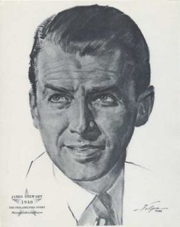 James Stewart 1940 Academy Award 1962 Volpe Portrait
