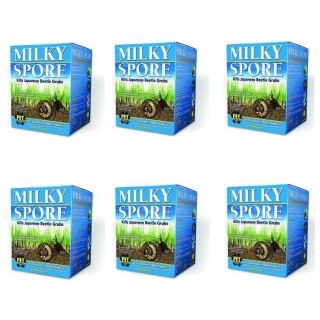 Milky Spore 6 x 40oz Grub Control Treats 60 000SQ Ft