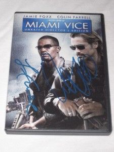 Miami Vice DVD Signed Autographed by Colin Farrell Jamie Foxx