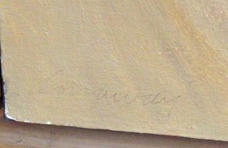 James Conaway Vermillion Landscape Signed Original Oil Painting Make