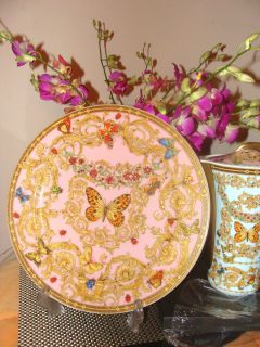 Versace Le Jardin Butterfly Charger Plate Rosenthal china New Gift