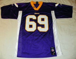 Jared Allen 69 Purple Jersey Adult Reebok NFL Minnesota Vikings