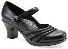Dansko Womens Becky Mary Jane Shoes Heels Black Nappa Leather
