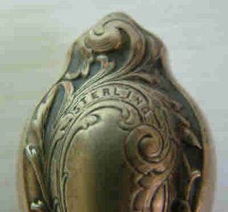 Sterling Silver Ornate Handled Table Brush