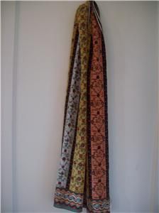 Long Silk Multi Color Pattern Scarf from The Metropolitan Museum of