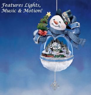 Thomas Kinkade 01 08075 001 Ornament Christmas Snowman
