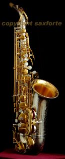 Rampone Cazzani R1 Jazz Engraved Silver Gold Plated Alto Saxophone Sax