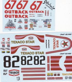 Lot 7 NASCAR Decals 1 24th 1 25th Scale Waterslide Decals 9 Decals