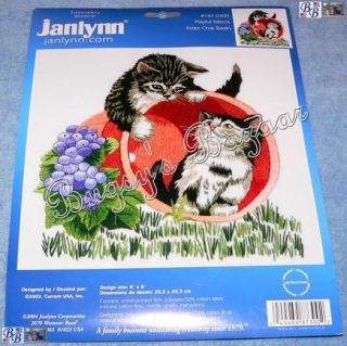 Janlynn Playful Kittens Cat Stitchery Embroidery Picture Kit
