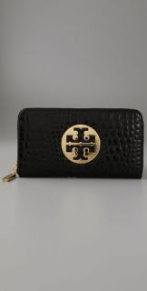Tory Burch Patent Croc Continental Wallet