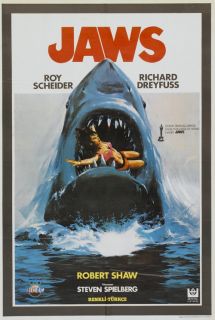 Jaws Original Movie Poster Turkish 1981