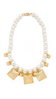 Fallon Jewelry Stud & Pearl Station Necklace