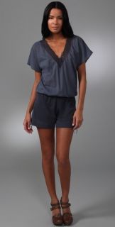 MONROW Fiesta V Neck Romper