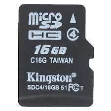 New Kingston 16GB Class 4 Memory Card with Adapter