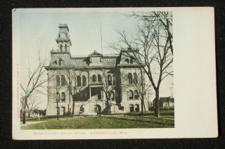 1900s Rock County Court House Janesville Wi Rock Co PC