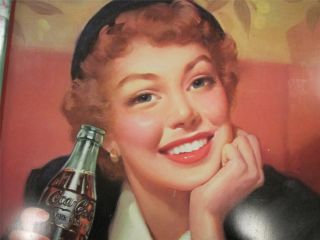 1950s Coca Cola Tray Thirst Knows No Season & 5 Coca Cola Christmas