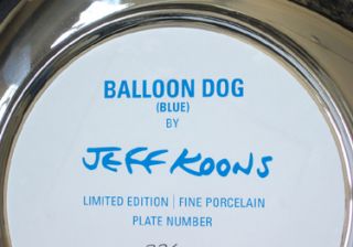 Jeff Koons Blue Balloon Dog Sculpture Pristine in Box
