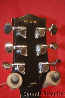 Jay Turser JT 220 LP Style Electric Guitar Ebony Black B0881