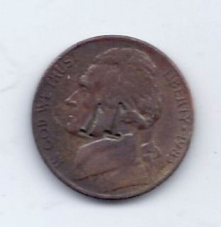 Counterstamped Coin US Jefferson Nickel 11