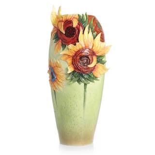 Franz Porcelain Van Gogh Sunflowers Vase FZ02403 New in Box Mint