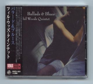  Woods Phil Woods Quintet Ballads Blues Japan Venus Record Jazz CD New