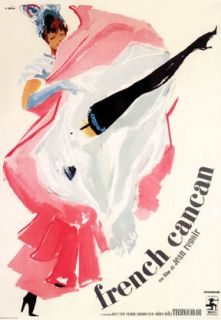 French Cancan Jean Renoir Vintage Movie Poster Print