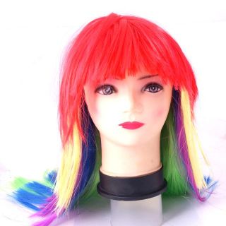 Unique Halloween Devil Colorful Wig Costume Cosplay Prop Party Wigs