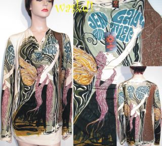 Jean Paul Gaultier Soleil Cowlneck Signature Fairy Tunic Authentic JPG