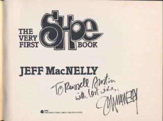 Jeff Macnelly Signed Book with Original Hand Written Letter Shoe