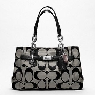 2012 COACH CHELSEA SIGNATURE JAYDEN CARRYALL TOTE