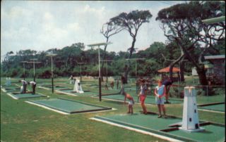 Jekyll Island GA Miniature Golf Postcard