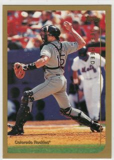 Jeff Reed Rockies Giants Reds Expos Twins Catcher 1999 Topps Card 144