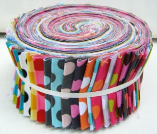  TA Dots Strip Roll 2 5 Fabric Quilting Strips Jelly Roll